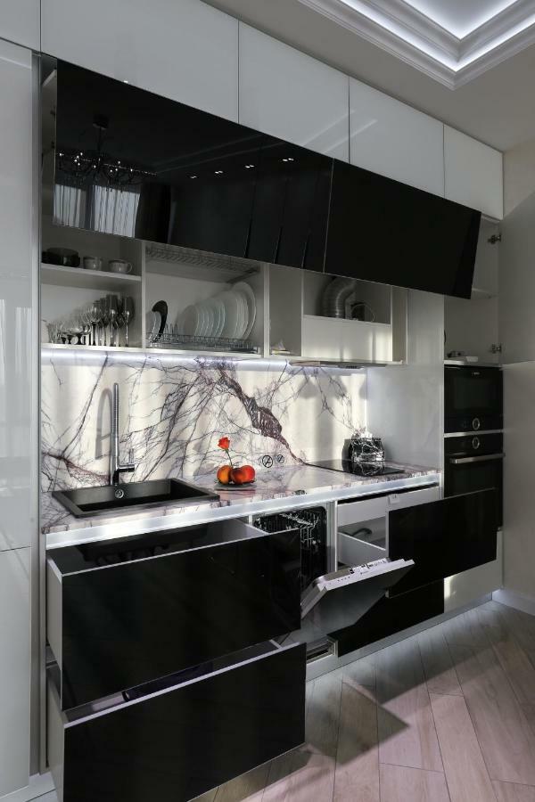 Black&White Apartment In Smart Plaza Kiev Extérieur photo